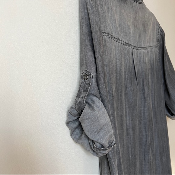 Bella Dalh grey denim shirt dress - Picture 6 of 7